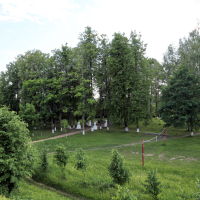 Лух. Вид на парк отдыха на территории древнего города в черте бывшего кремля, Лух