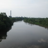 Река Теза. Вид на город с Лихушинского моста, Шуя