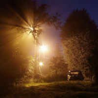 Ночной туман на окраине Шуи., Шуя