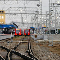 Ласточка Краснодар-Анапа и Анапа-Краснодар курсирует ежедневно с железнодорожного вокзала Анапы два раза в день., Анапа
