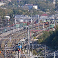 Вид на станцию Тоннельная, сентябрь 2017 г., Верхнебаканский