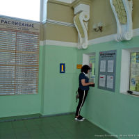 Интерьер вокзала станции Тоннельная, Верхнебаканский