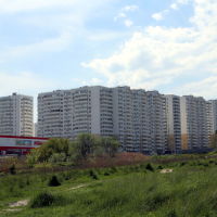 Вид на 16 микрорайон с Суджукской косы, Новороссийск