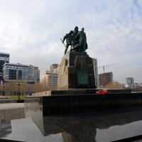 Памятник экипажу сейнера "Уруп" рыболовецкого колхоза "Черноморец", погибшему во время урагана в районе Поти 21 февраля 1953 г. на мысе Любви, Новороссийск
