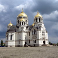 Вознесенский войсковой собор со стороны памятника Ермаку, Новочеркасск