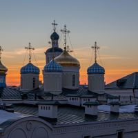 закат   над никольским   собором, Казань