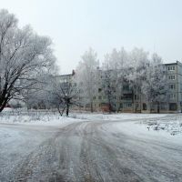 Улица Горняков - зимний пейзаж, Болохово