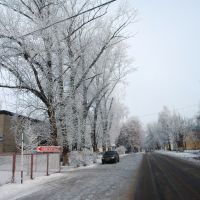 Улица Мира - зимой, Болохово
