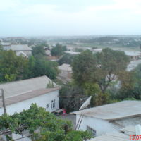 Вид с крыши дома по ул. Гулистан, 59. В сторону Кызылки - Старой крепости, Денау