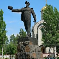 Монумент "Слава шахтерскому труду" на Шахтерской площади, Донецк