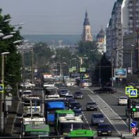 Хaрьков. Вид на проспекты Гагарина и Вернадского в сторону центра, Харьков