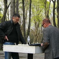 г.Днепр, шахматная весна в центральном парке, Днепропетровск