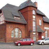 Bahnhof Cottbus, Empfangsgebäude der ehemaligen "Spreewaldbahn" (Rückseite), Котбус