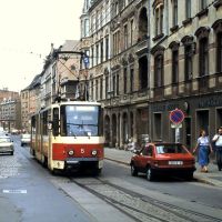 Tram + Trabant (juni 1991), Котбус
