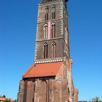 einsamer Kirchturm in Wismar, Висмар