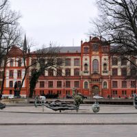 Universität Rostock davor der Brunnen der Lebensfreude, Росток