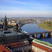 Elbe River in Dresden, Germany, Дрезден
