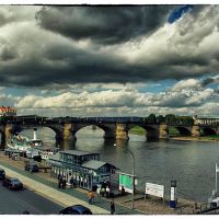 Le pont Augustus (Dresde)., Дрезден