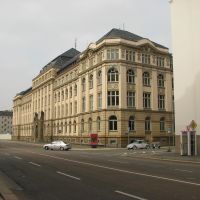 Chemnitz -  Hartmannstraße mit Polizeipräsidium, Хемниц