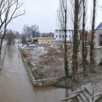 Saale-Hochwasser Januar 2011 in Weißenfels, Вейссенфельс