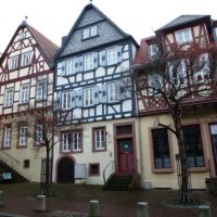 Historic Aschaffenburg: Half-timbered houses in Dalbergstr., Ашхаффенбург