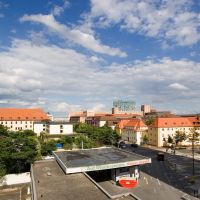 Blick vom Parkhaus Neuer Markt, Ерланген