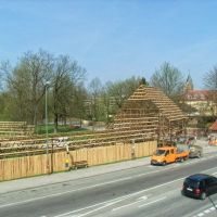Aufbau auf der Ringelstecherwiese, Landshut, Ландсхут