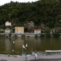 Passau, Panorama vom Schiffsanlegeplatz, Пасау