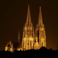 Kathedrale bei Nacht, Регенсбург