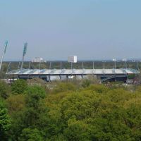 das KSC Stadium vom Schloßturm, Карлсруэ