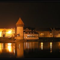 Konstanz - Rheintorturm bei Nacht, Констанц