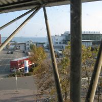 Friedrichshafen - Blick auf den Fähranleger vom Parkhaus, Фридрихсхафен