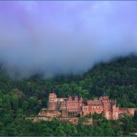Regenwolke über dem Heidelberger Schloss, Хейдельберг
