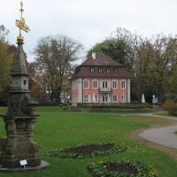 Schwäbisch Gmünd: Rokokoschlösschen und historische Sonnenuhr von 1779, Швабиш-Гмунд