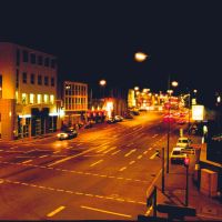 Darmstadt; Südende der Kasinostraße bei Nacht (TR), Дармштадт