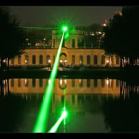 Orangerie Kassel mit Laser, Кассель