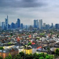 La Skyline vista desde el Nordeste, Франкфурт-на-Майне