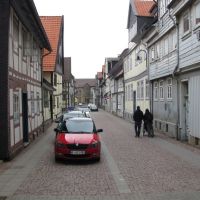 Enge Straße in Wolfenbüttel mit Blick zum Gefängnis, Волфенбуттель