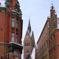 Hannover, Ratsapotheke, Marktkirche und  Altes Rathaus, Ганновер