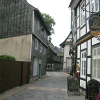 Half Timbered and Slate Shingled Houses in Goslar, Lower Saxony, Гослар