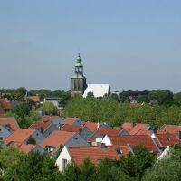 Nordhorn - Blick vom Povelberg auf die Innenstadt, Нордхорн