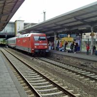 Osnabrück HBF: einfahrender InterCity aus Szczecin Glowny zur Weiterfahrt nach Amsterdam/Schiphol, Оснабрюк
