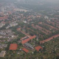 Luftaufnahme | Kleingarten Kolonie "Fuhsetal" | Tennisplätze | Siedlung | Salzgitter Lebenstedt, Salzgitter