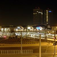 Hauptbahnhof at Night, Майнц