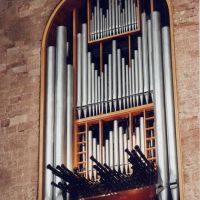 Orgel im Kirchenfenster der Palastaula, Трир