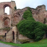 Trier Kaisertherme / Treves - ruins of emperor thermea (frontside/entry), Трир