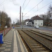 Straßenbahnhaltestelle "Mannesmann Tor 1" (Duisburg-Hüttenheim) / 28.01.2012, Дойсбург