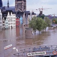 River Rhine flooding Cologne in May 1983, Кёльн