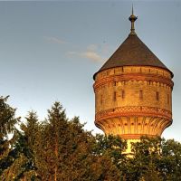 Wasserturm Lippstadt, Abendsonne, Липпштадт