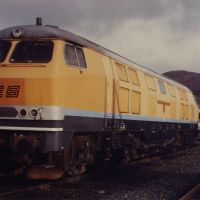 V 30 (ex DB 232 001-8) 1988 bei der Hersfelder Eisenbahn, Бад Херсфельд